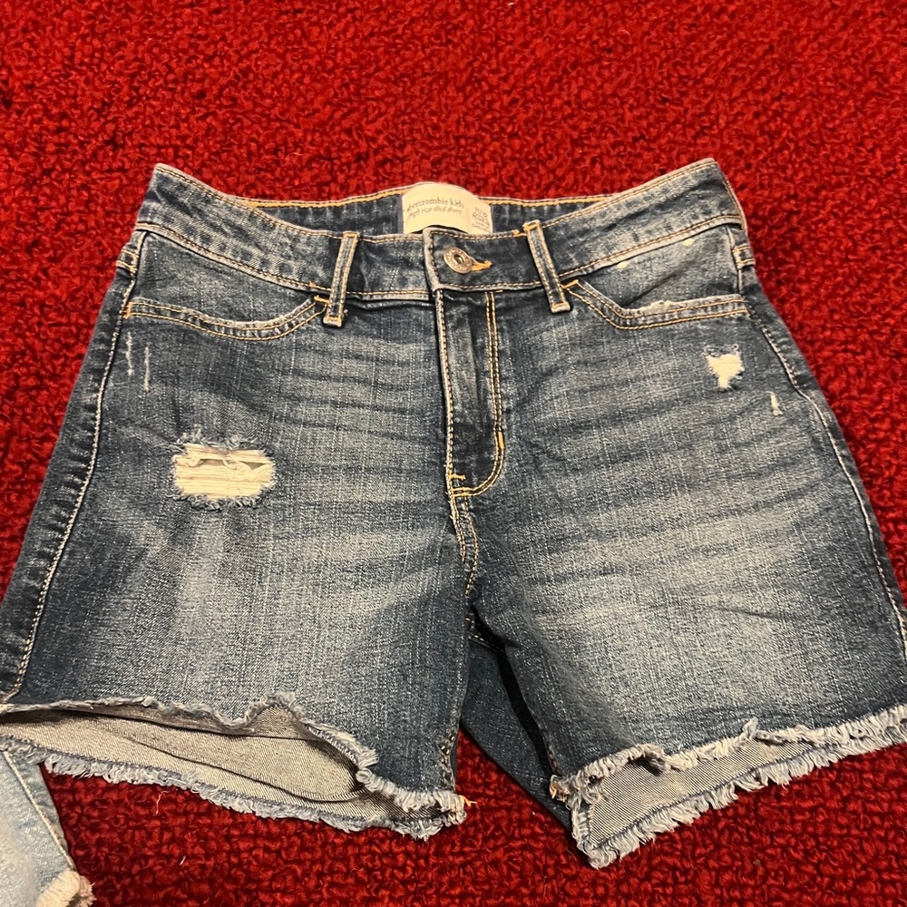 Girls A/F high rise dad short size 11/12